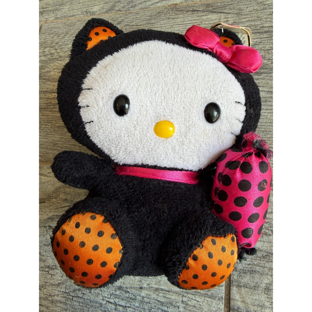 Ty Hello Kitty Plush Toy Black Halloween Cat Costume 40924 Stuffed Animal Sanrio